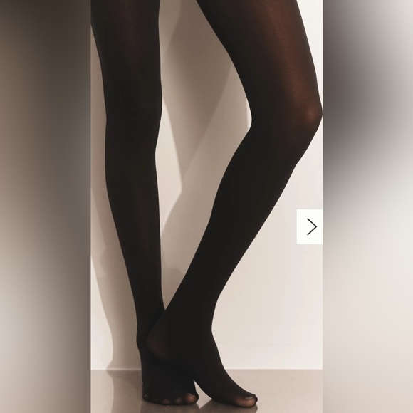 NEW By Anthropologie Opaque Tights sz L/XL - Picture 3 of 3
